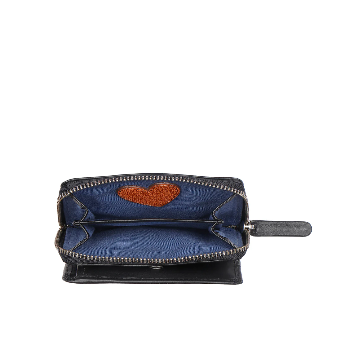 Joan W1 Black Leather Trifold Wallet - Image 9