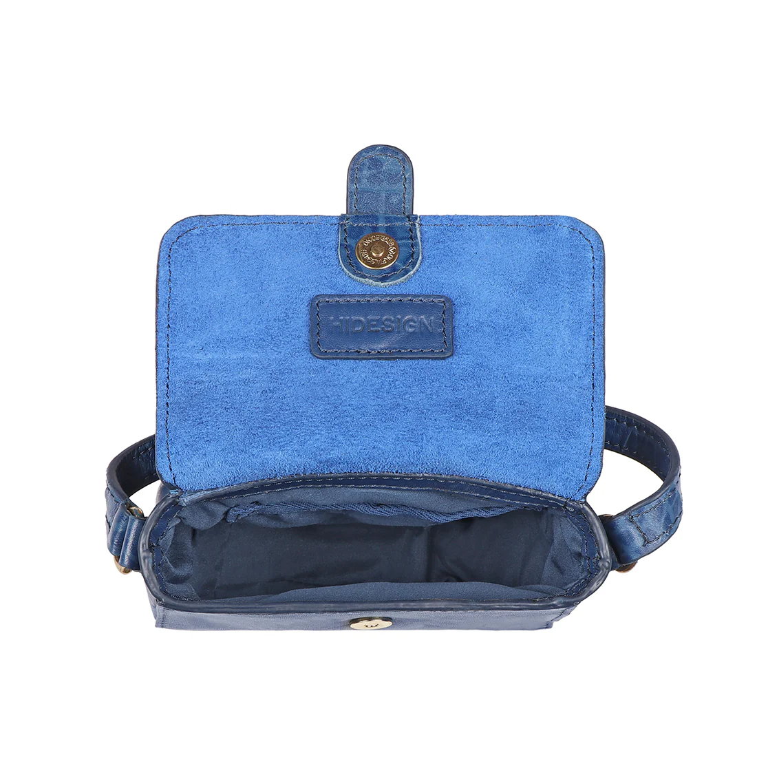 Joni 02 Blue Leather Crossbody - Image 5