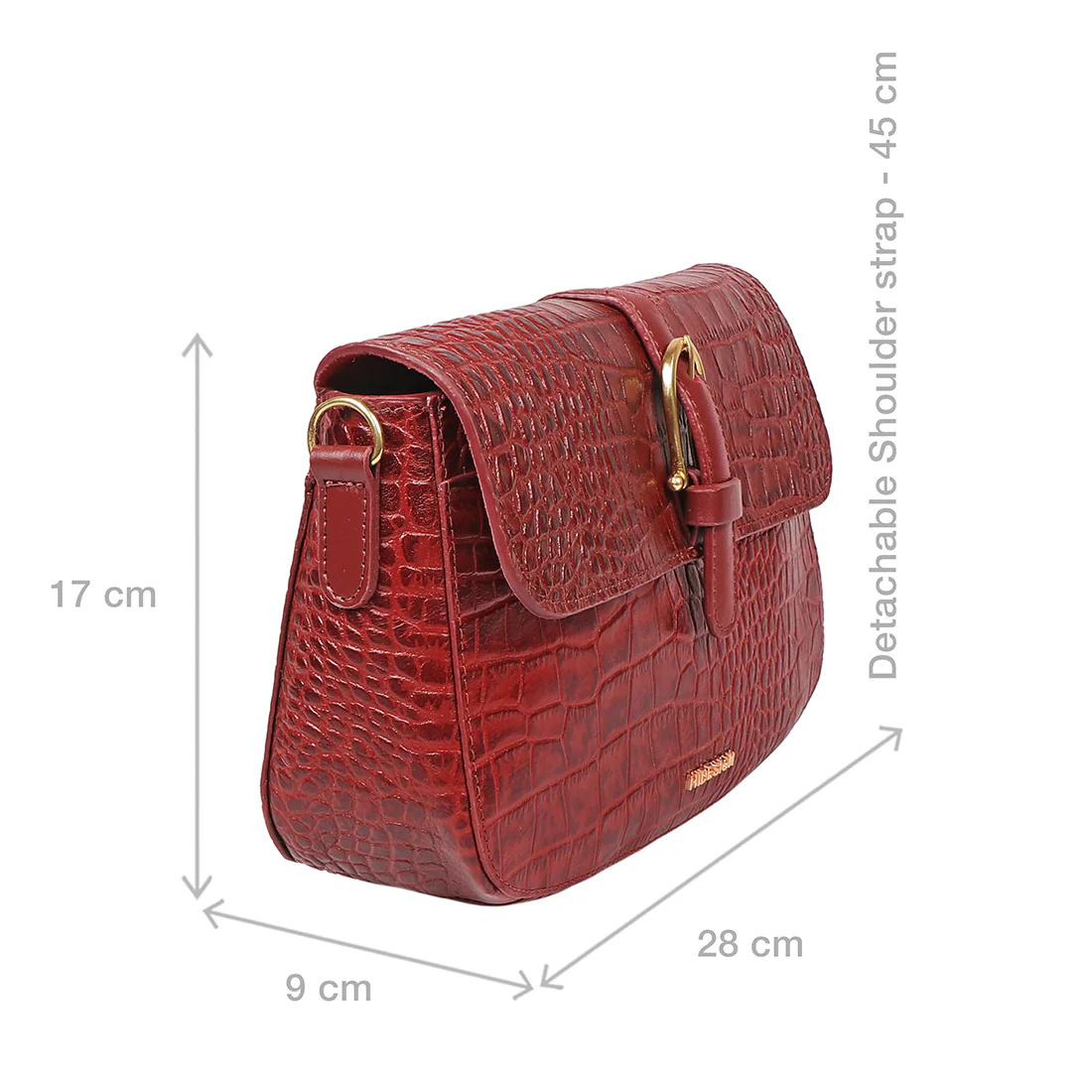 Joni 03 Red Leather Crossbody - Image 3