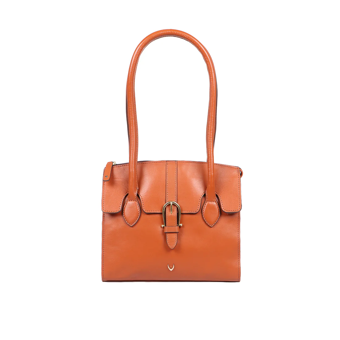Joni 09 Orange Leather Shoulder Bag