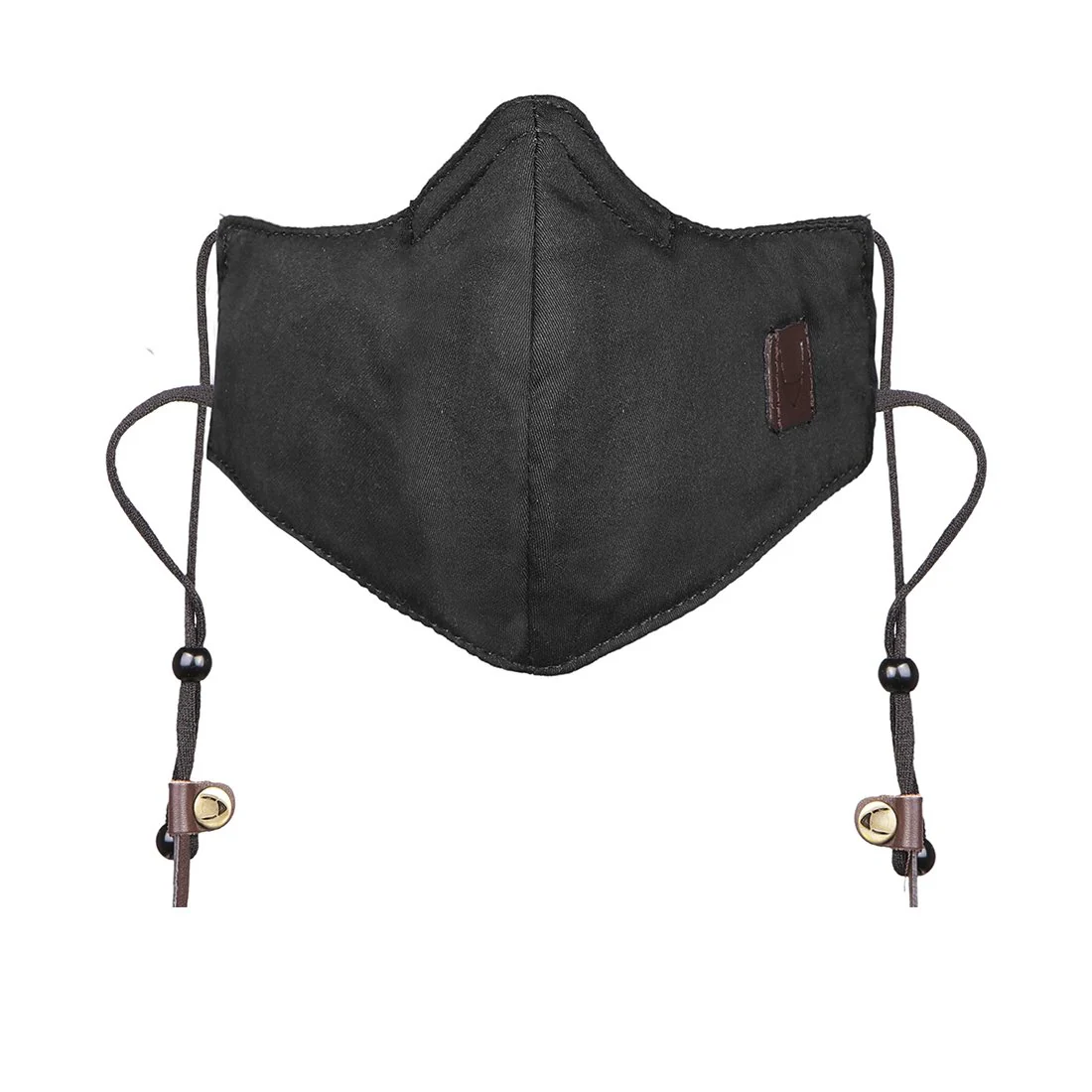 Judo Black Leather Face Mask