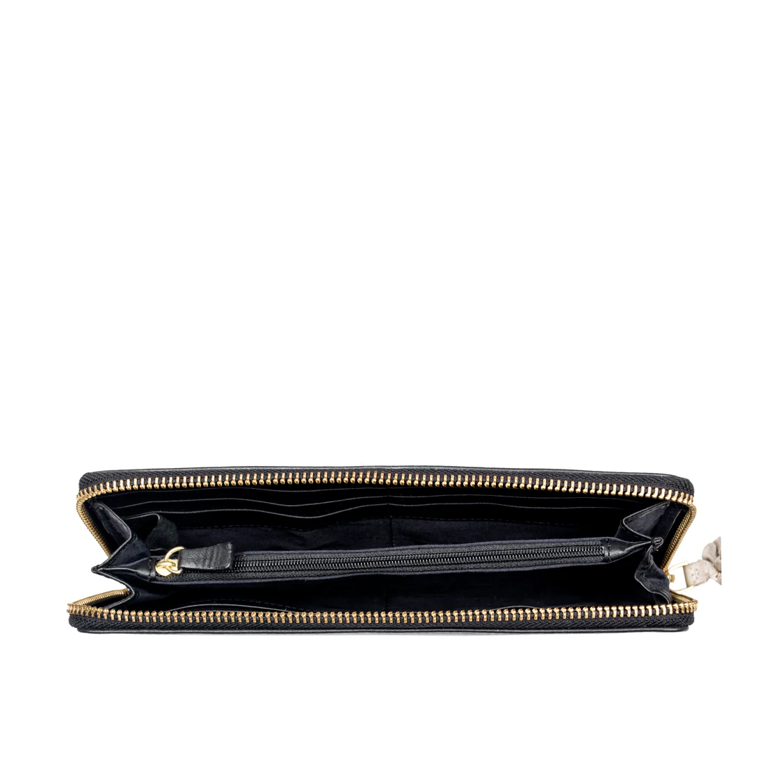 Juliette W2 Black Leather Zip Around Wallet - Image 3