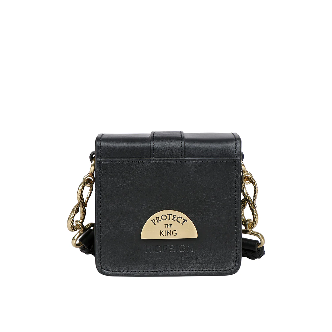 Kalinga 02 Black Leather Sling Bag - Image 5