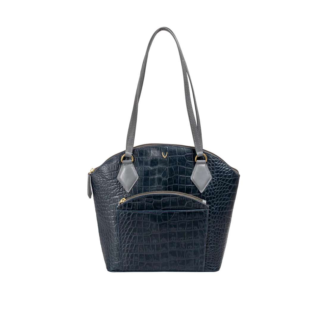 Kasai 02 Sb Blue Leather Tote Bag - Image 2