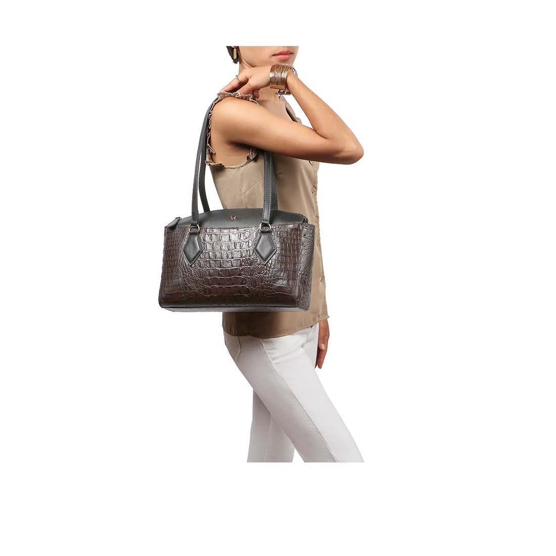 Kasai 03 Sb Brown Leather Tote Bag - Image 6