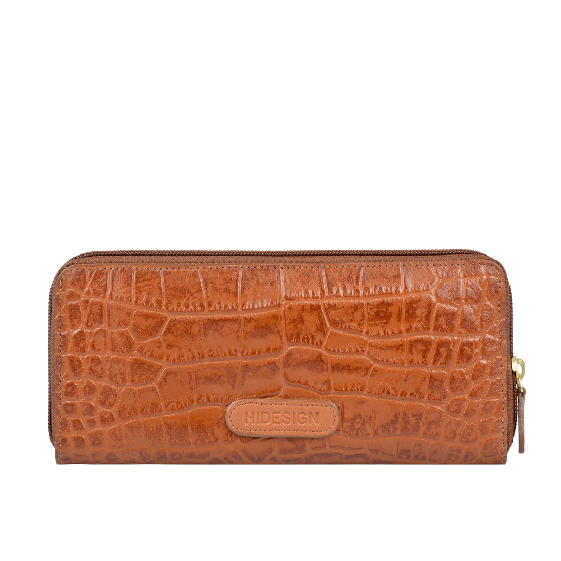 Katniss W1 Sb Tan Leather Zip Around Wallet - Image 3