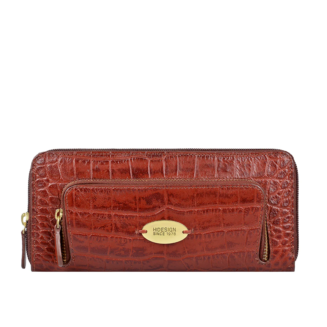 Katniss W1 Sb Marsala Leather Zip Around Wallet
