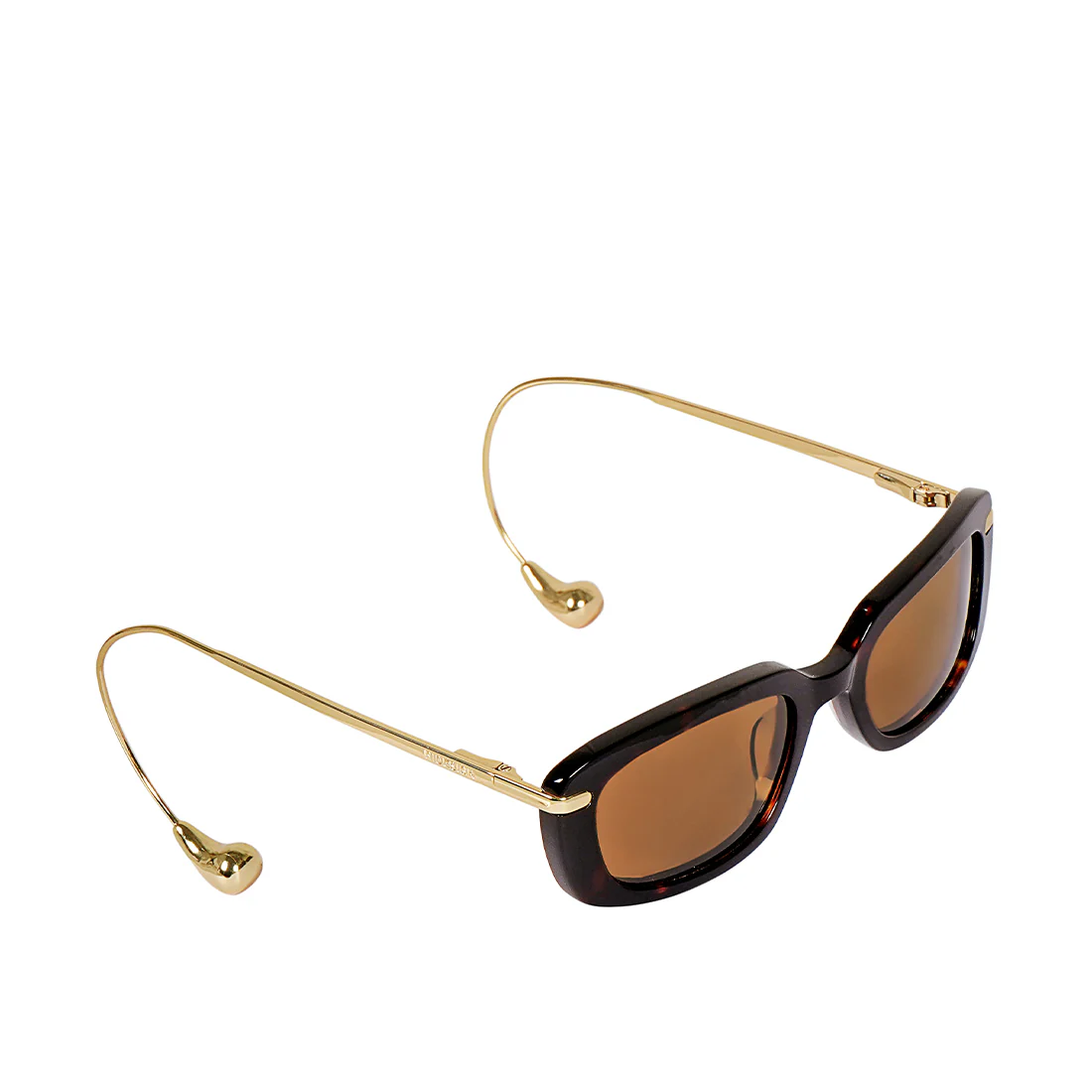 Kea Women's Brown Rectangular Sunglasses - Image 4