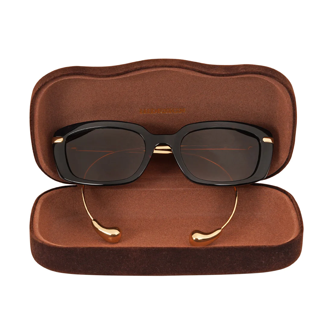 Kea Women's Brown Rectangular Sunglasses - Image 8