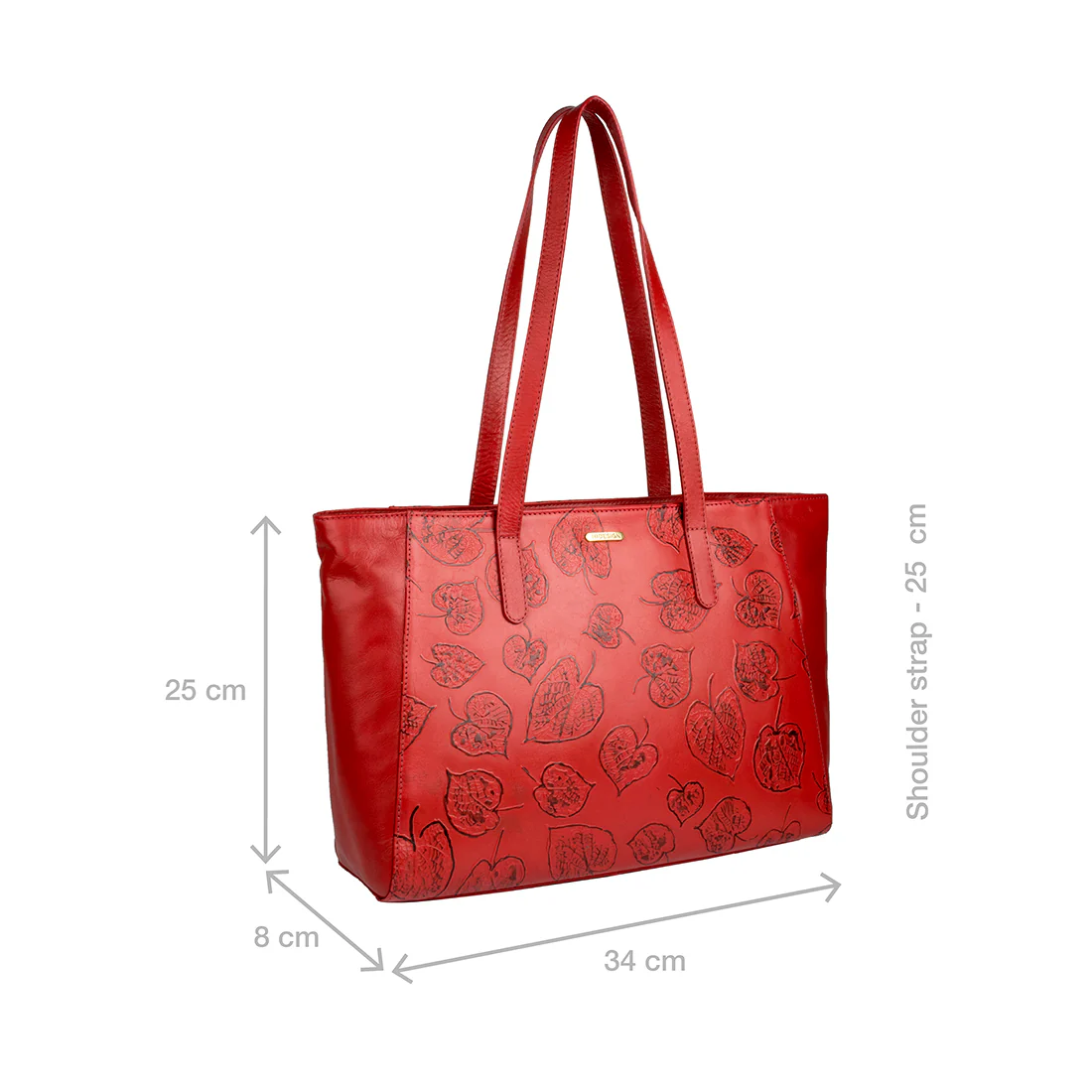 Keaton 01 Red Leather Tote Bag - Image 3