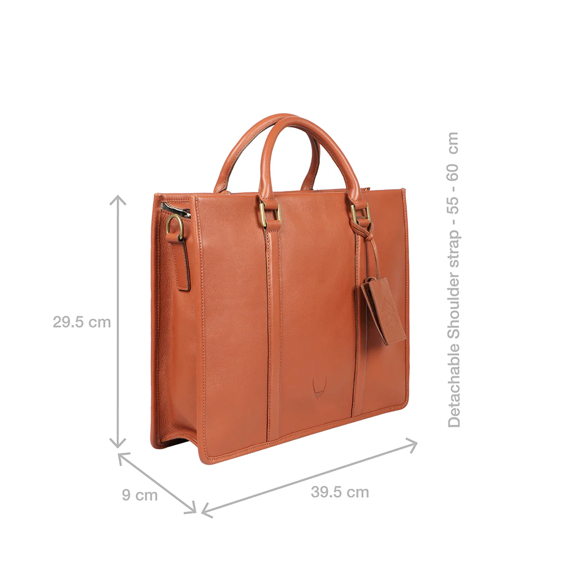Kenji 02 Tan Leather Briefcase - Image 2