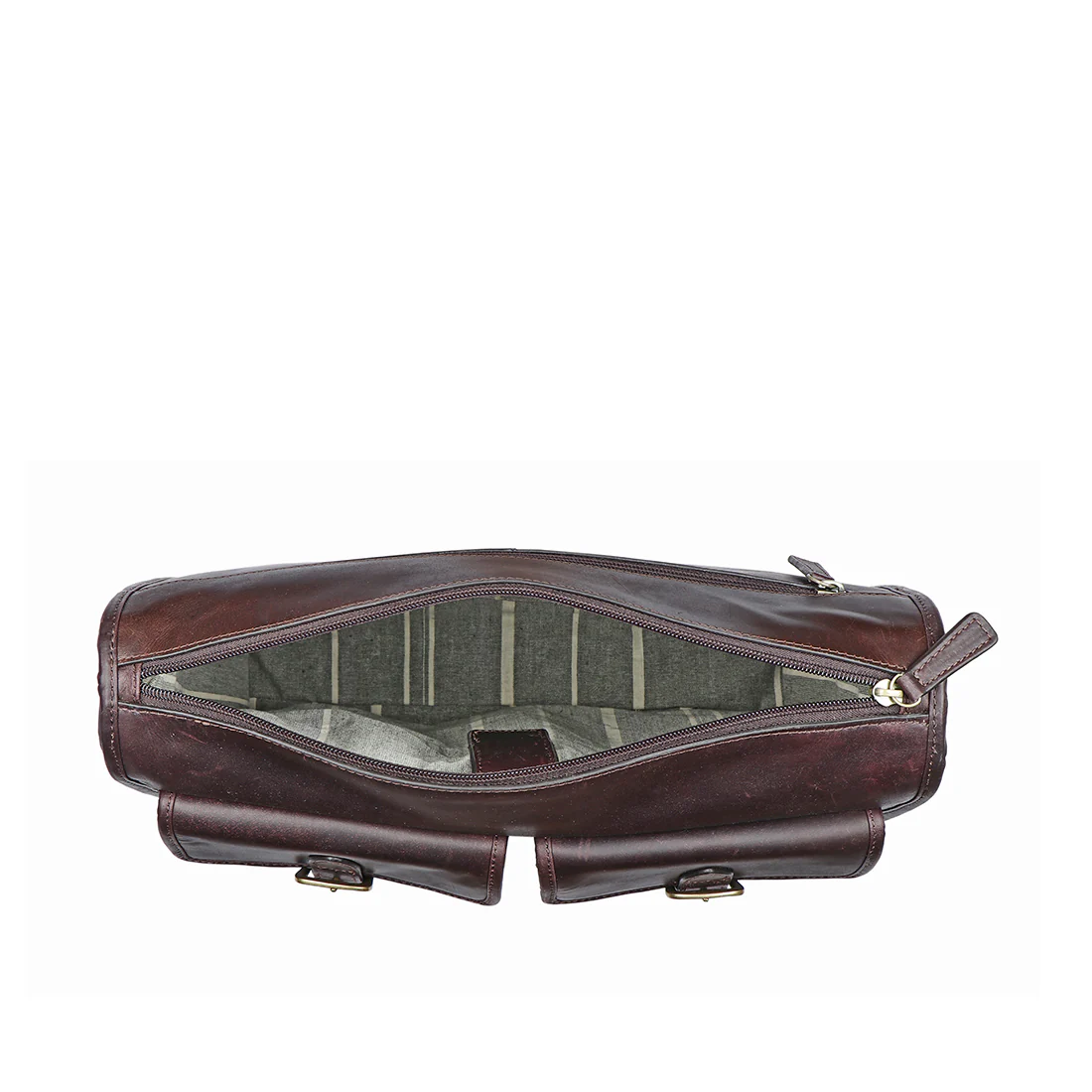 Kenji 04 Brown Leather  Crossbody - Image 4