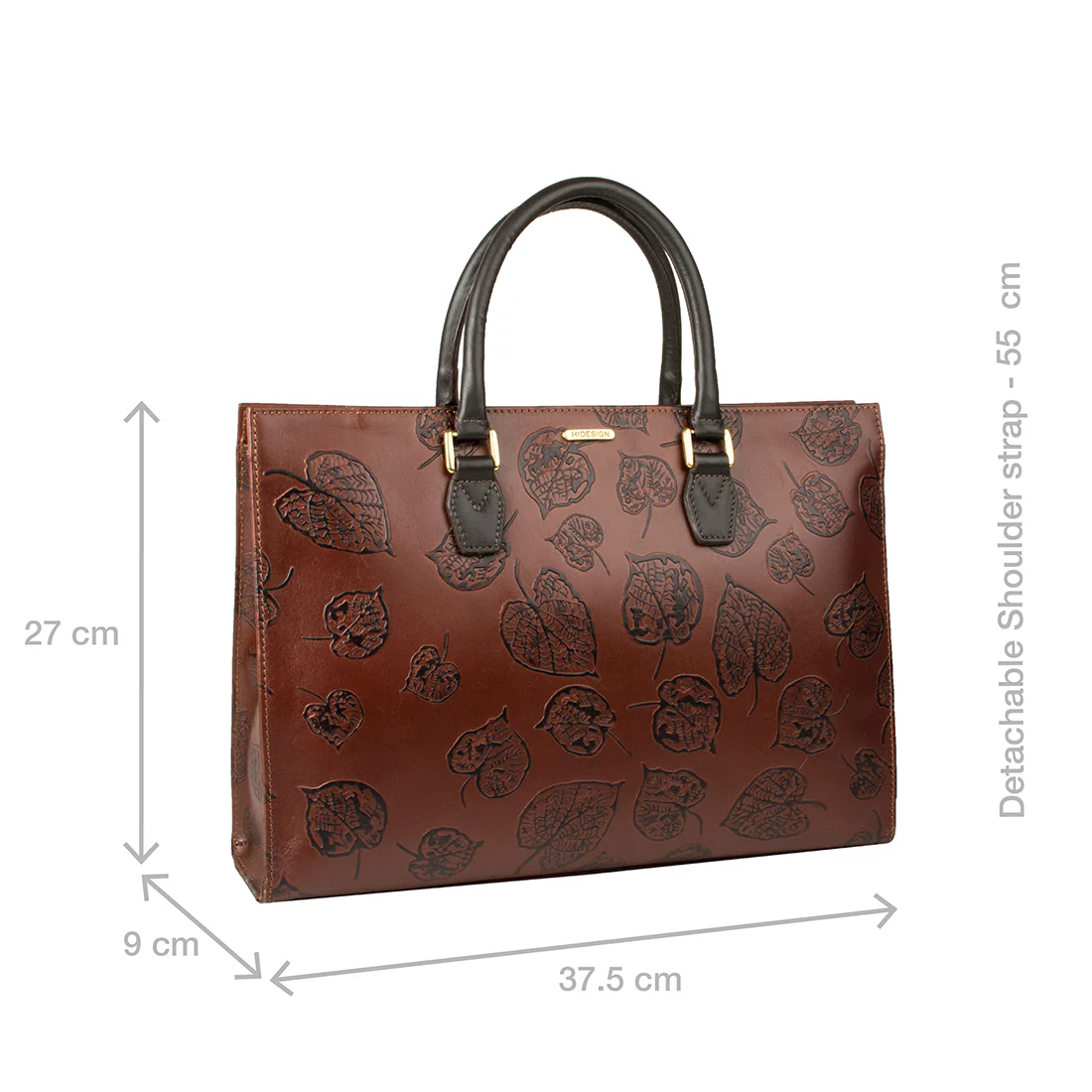 Kester Brown Leather Laptop Bag - Image 3