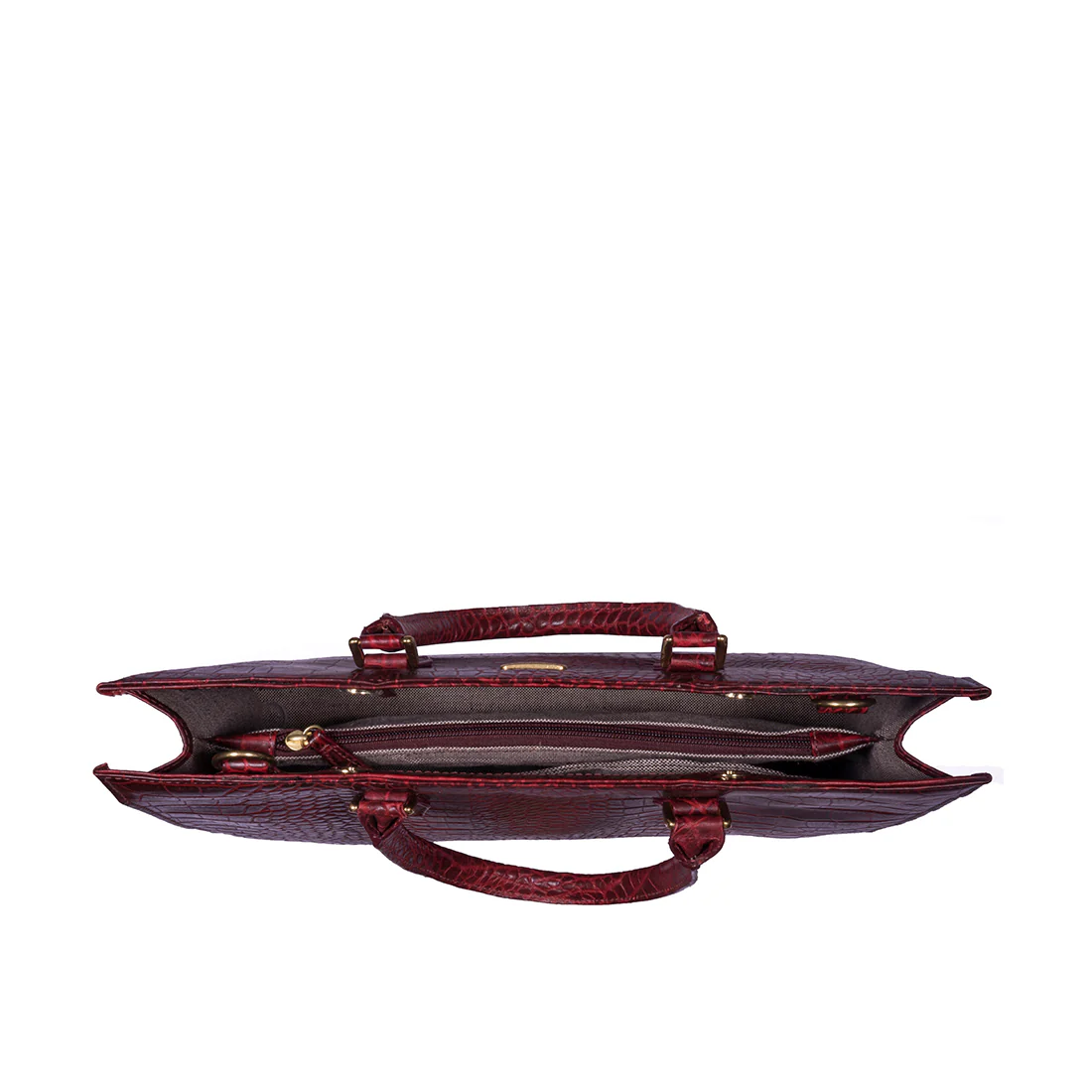 Kester Red Leather Laptop Bag - Image 4