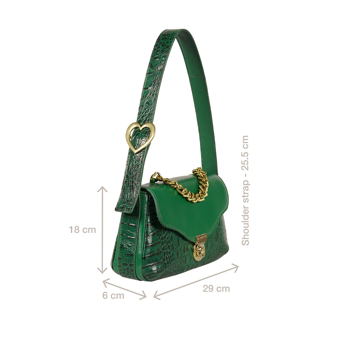 Kiko - 01 Green Leather Shoulder Bag - Image 3