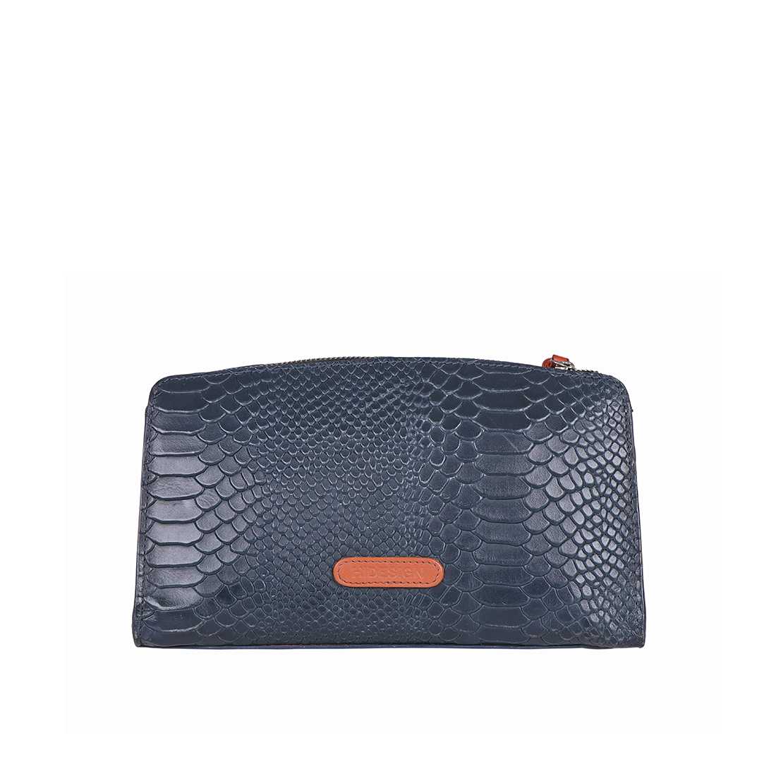 Kim W1 Blue Leather Sling Wallet - Image 3