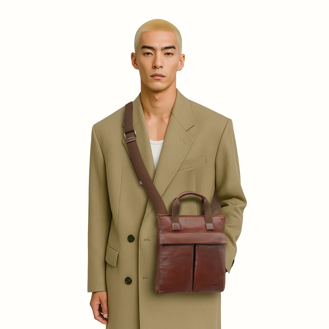 Kurosawa 01 Tan Leather Crossbody - Image 2