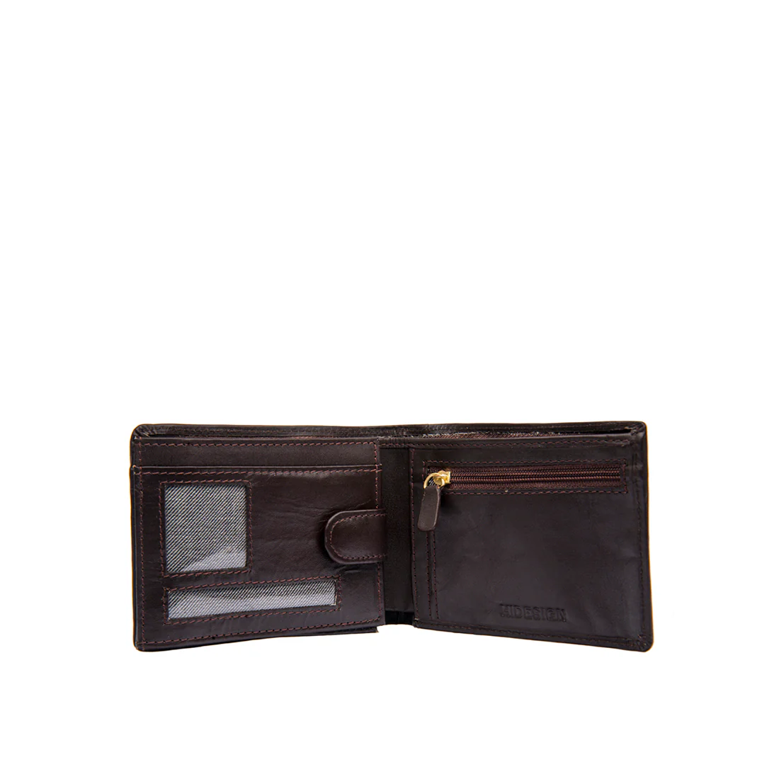 L103 N Brown Leather Bi-Fold Wallet - Image 2