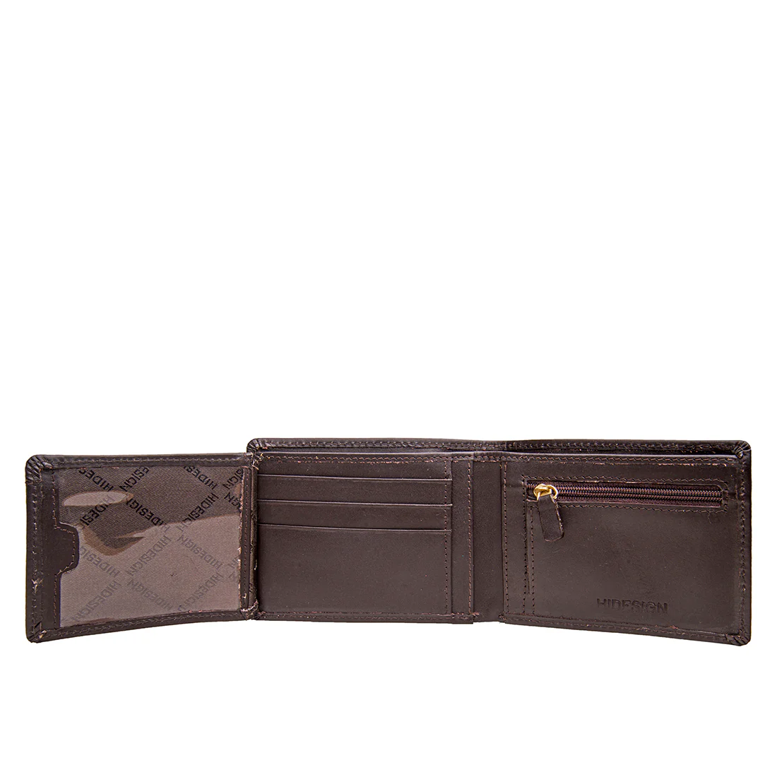 L104 N  Brown Leather Bi-Fold Wallet - Image 5