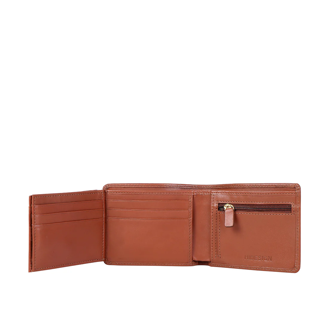 L105 N  Tan Leather Bi-Fold Wallet - Image 6