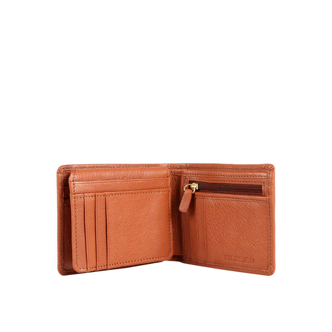 L107 N Tan Leather Bi-Fold Wallet - Image 3