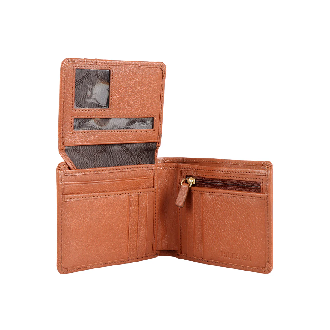 L107 N Tan Leather Bi-Fold Wallet - Image 4