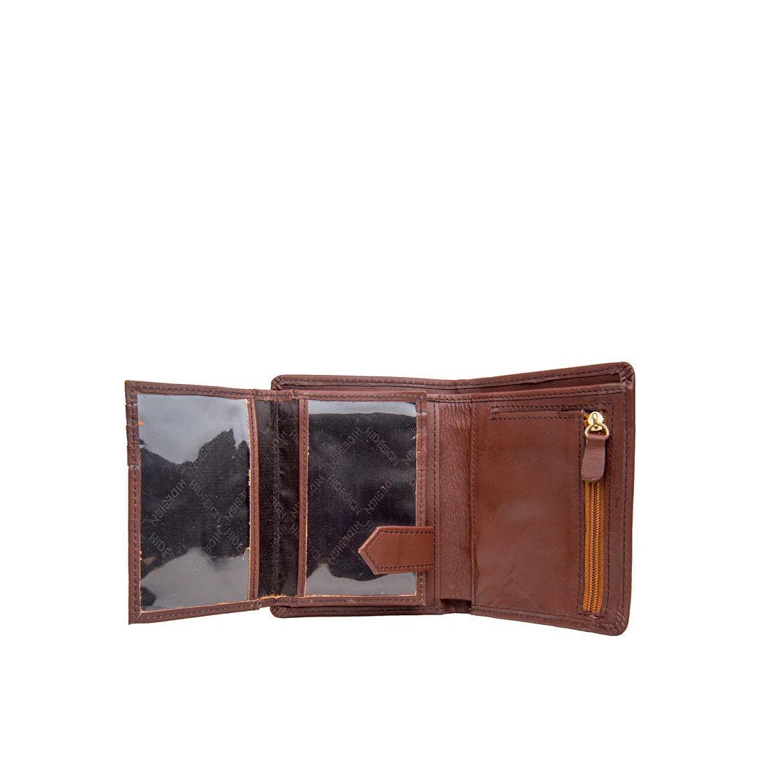 L108 N  Tan Leather Bi-Fold Wallet - Image 5