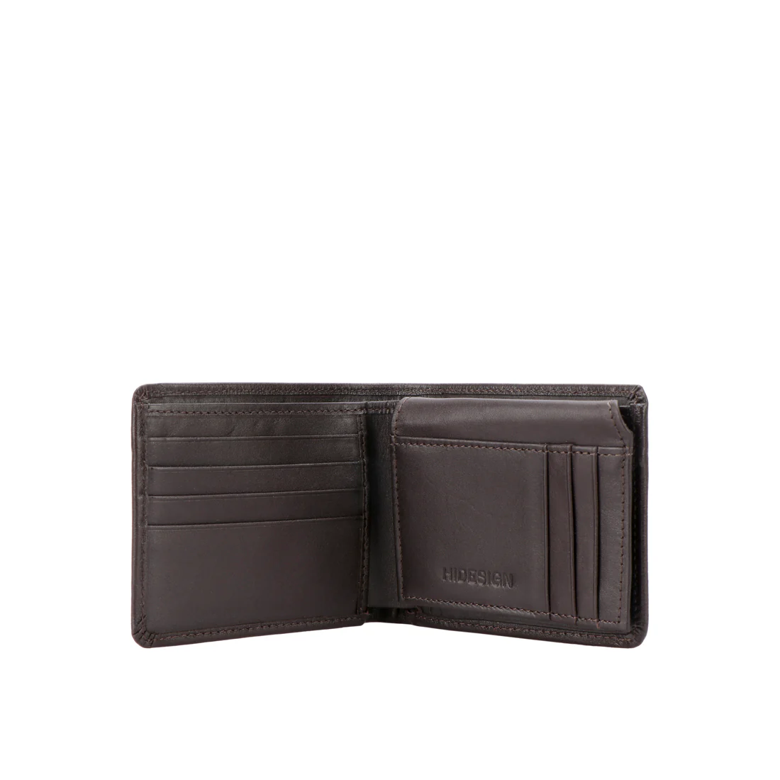L109 N Brown Leather Bi-Fold Wallet - Image 2