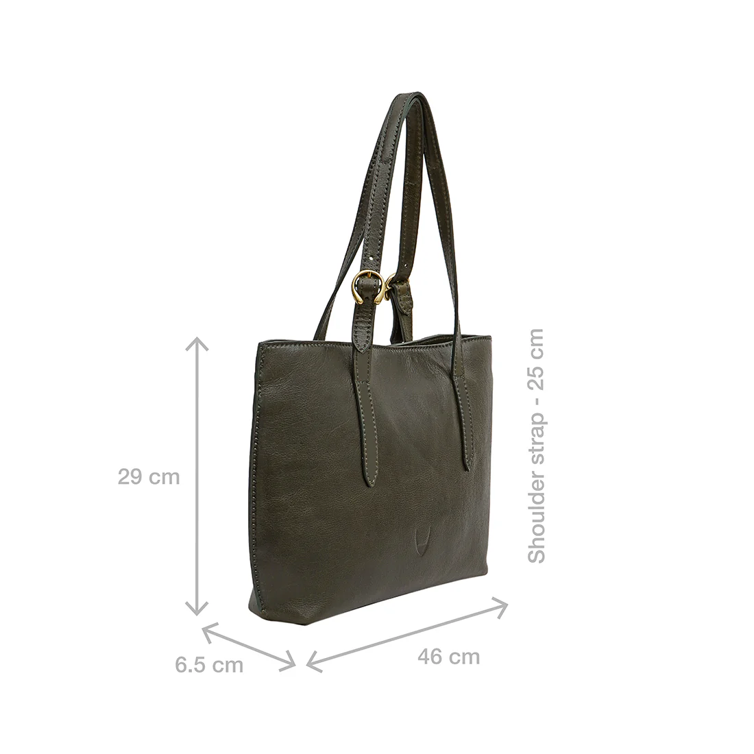La Plata 01 Green Leather Shoulder Bag - Image 3