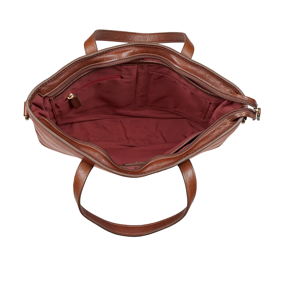 La Plata 02 Tan Leather Laptop Bag - Image 6
