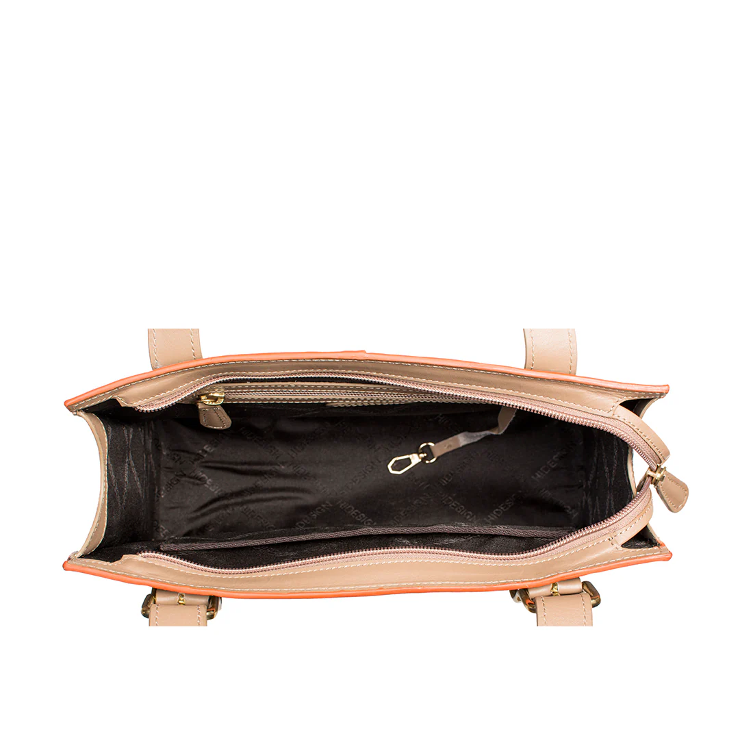 La Porte 02 Nude Leather Tote Bag - Image 5