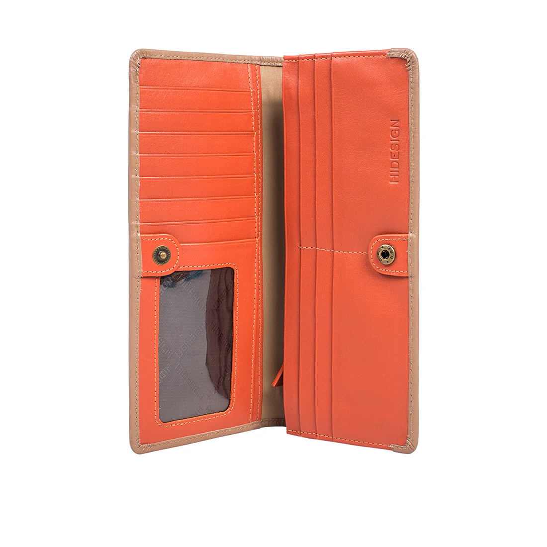 La Porte W1 Nude Leather Bi-Fold Wallet - Image 4
