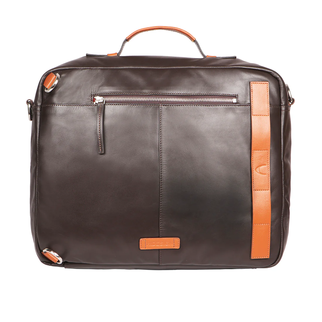 Le Mans 01 Brown Leather Messenger Bag - Image 6