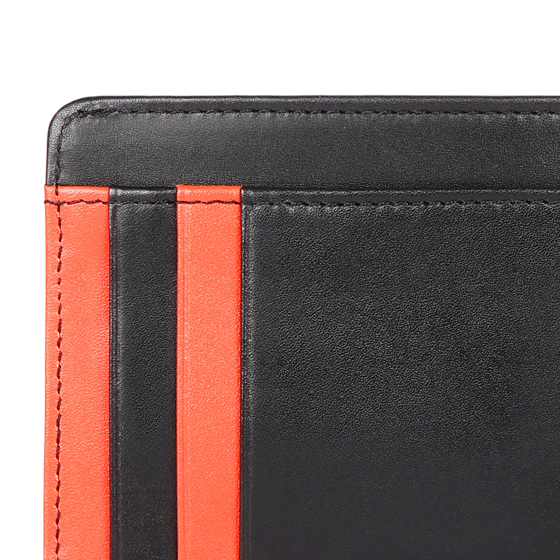 Le Mans W4 Black Leather Card Holder - Image 5