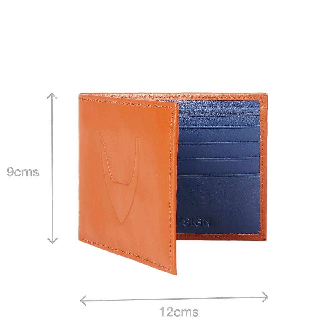 Le Mans W5 Orange Leather Bi-Fold Wallet - Image 7