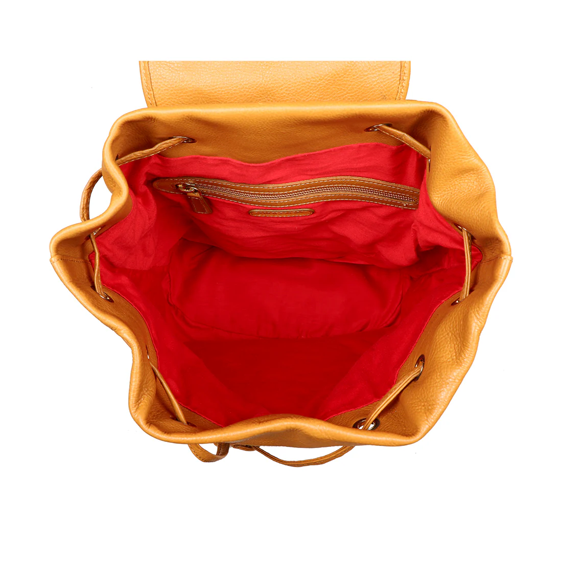 Leah Brown Leather Backpack - Image 4