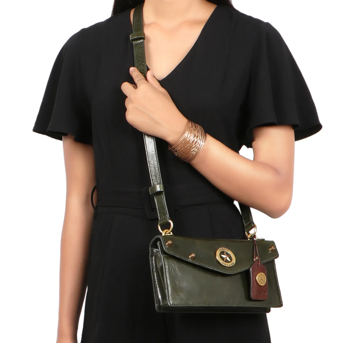 Lenin W1 Green Leather Clutch Wallet - Image 8