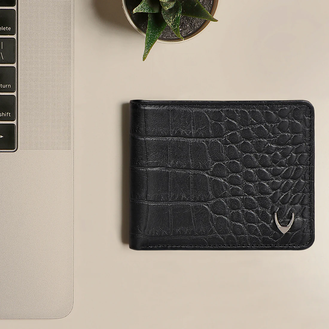 Libya Sb Black Leather Bi-Fold Wallet - Image 2