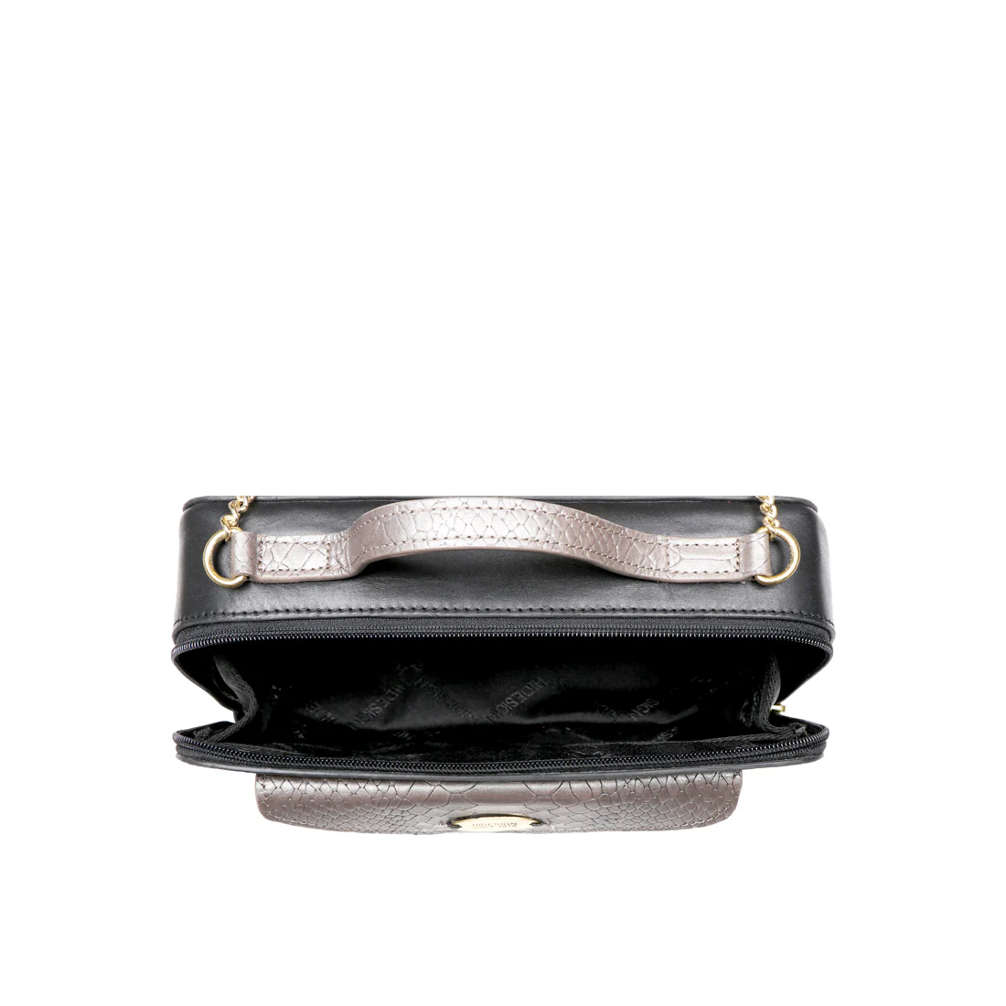 Lilac 02 Sb Black Leather Satchel - Image 4