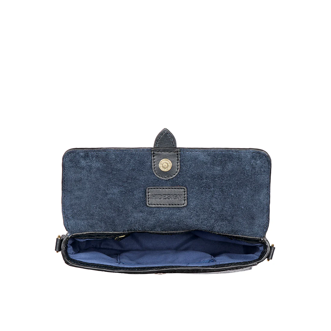 Lima 05 Blue Leather Sling Bag - Image 6