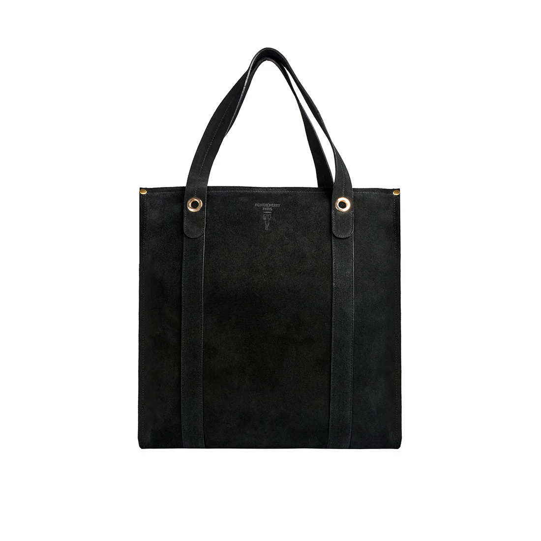 Lionel Black Leather Tote Bag - Image 4