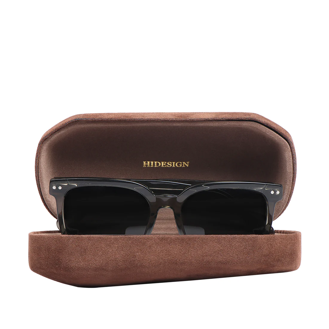 Lisbon Unisex Grey Square Sunglasses - Image 8