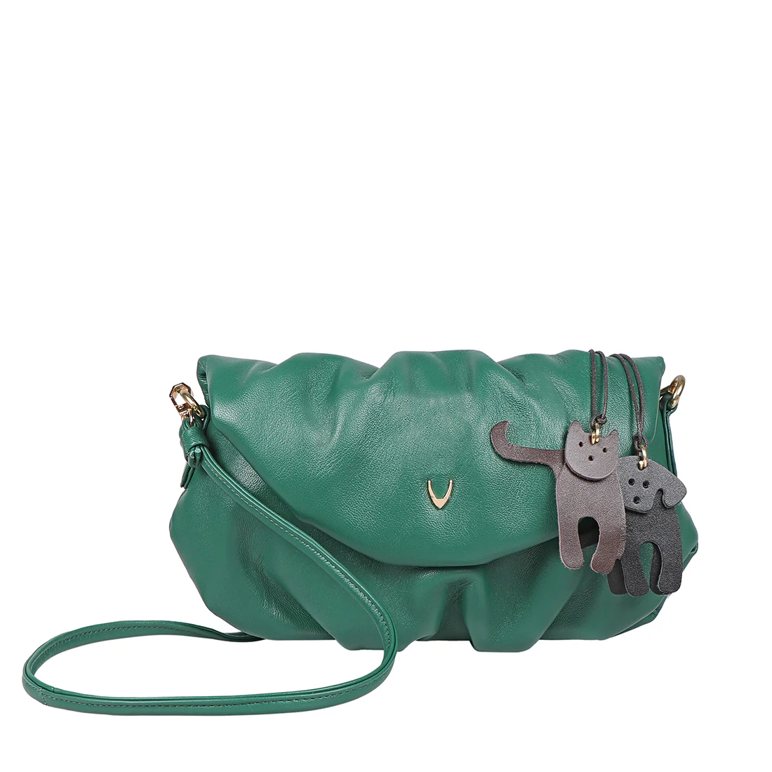 Lola 01 Green Leather Sling Bag - Image 2