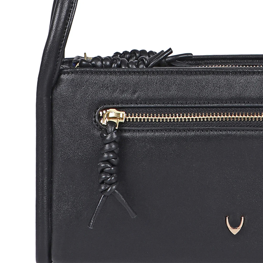 Lola 03 Black Leather Shoulder Bag - Image 5