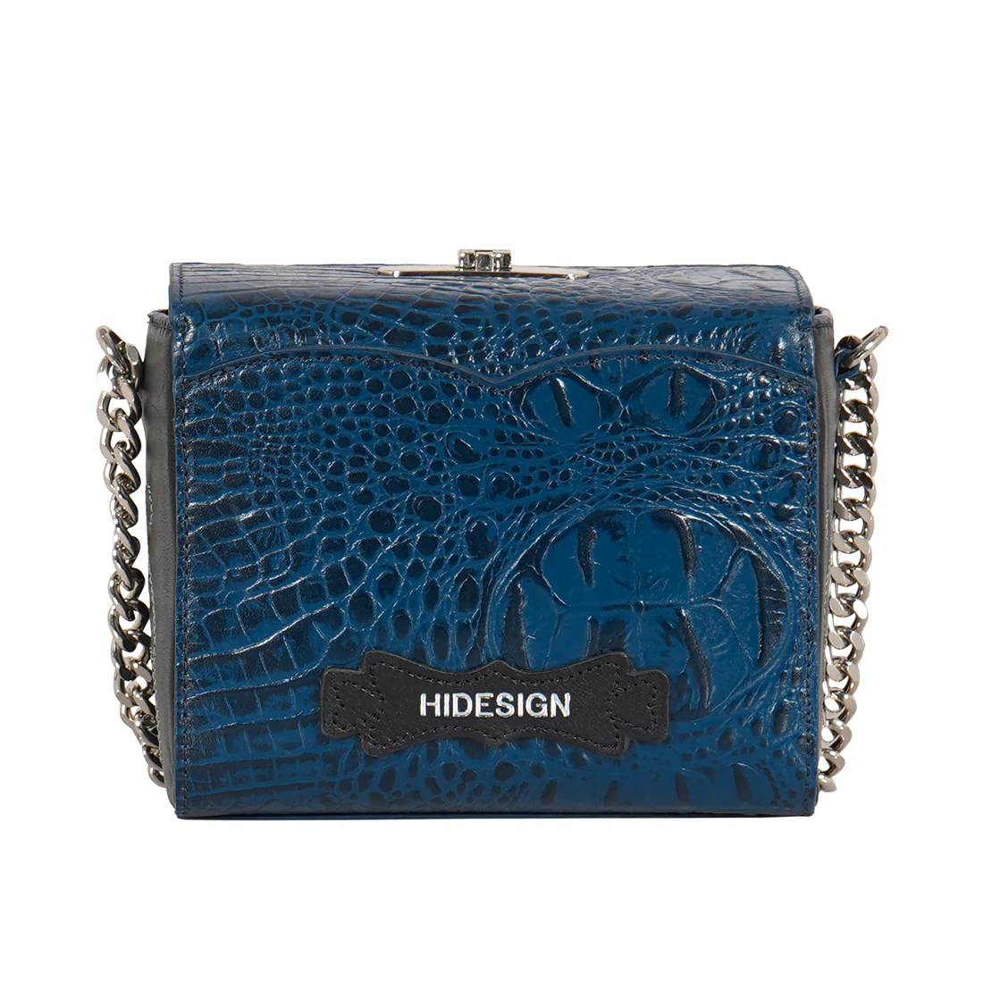 Lolita - 02 Blue Leather Sling Bag - Image 4