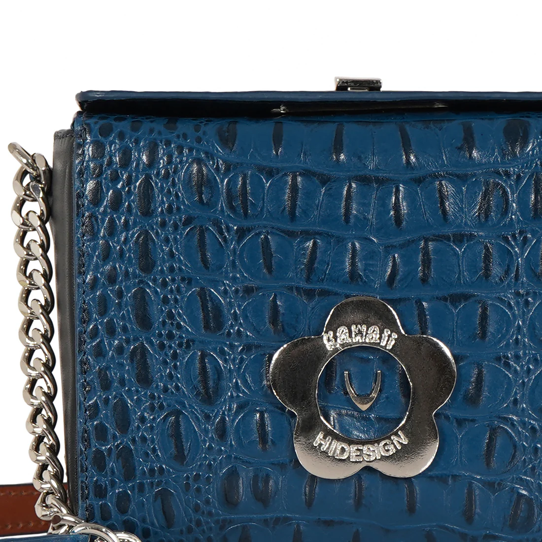 Lolita - 02 Blue Leather Sling Bag - Image 5