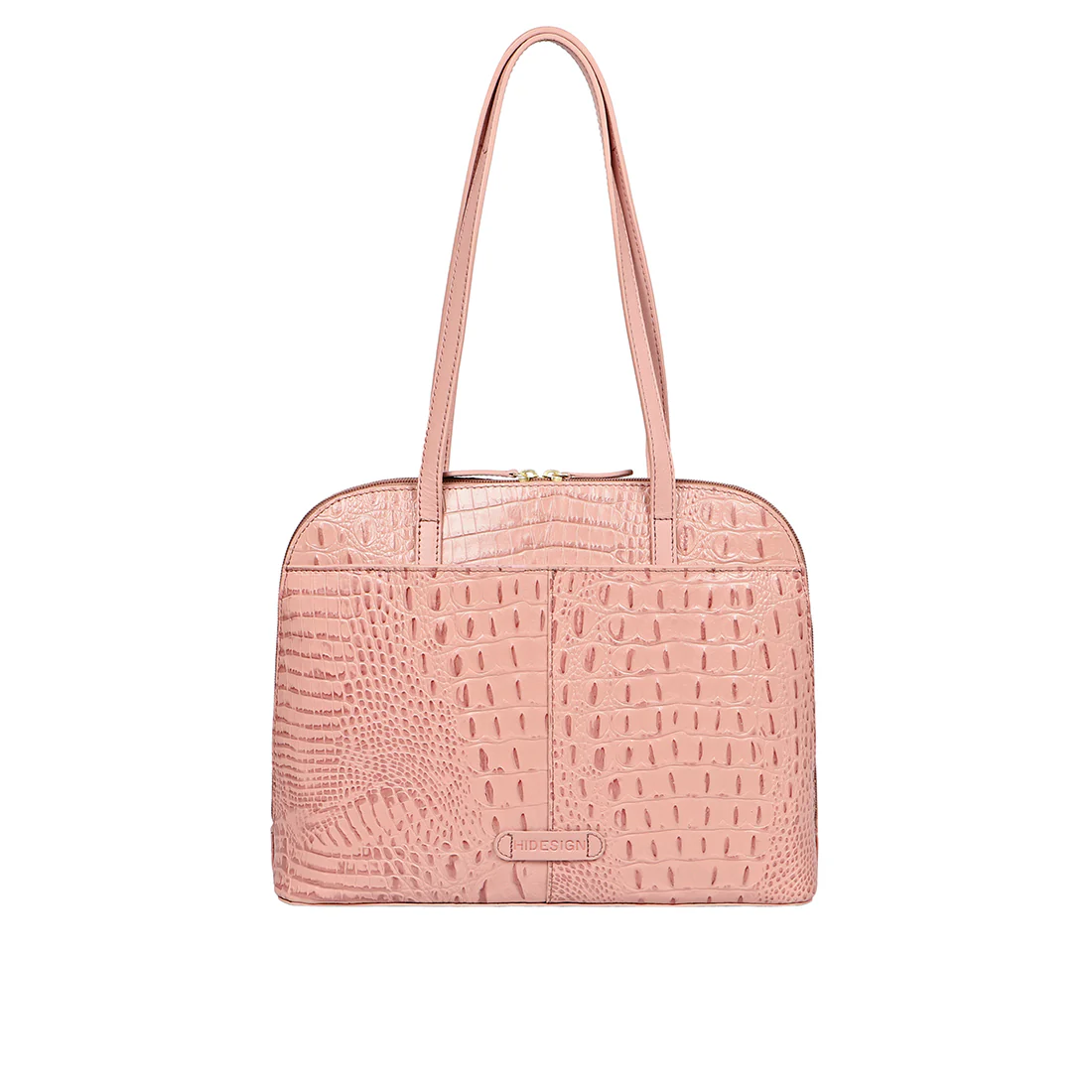 Lotus 03 Sb Pink Leather Tote Bag - Image 4