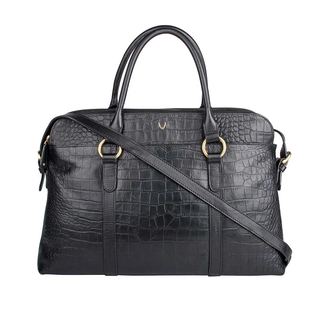 Lovato 01 Black Leather Laptop Bag