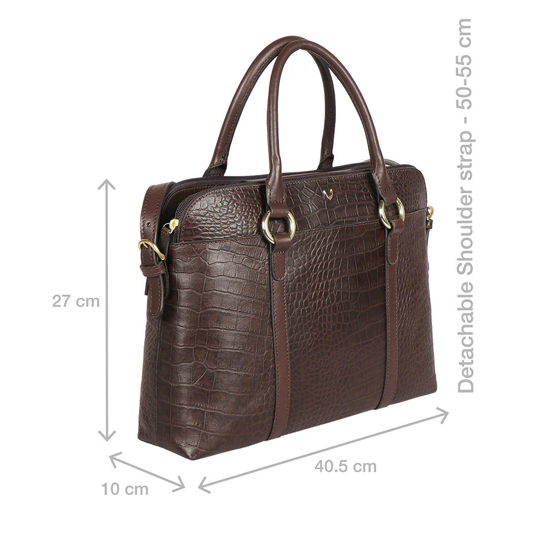 Lovato 01 Brown Leather Laptop Bag - Image 3