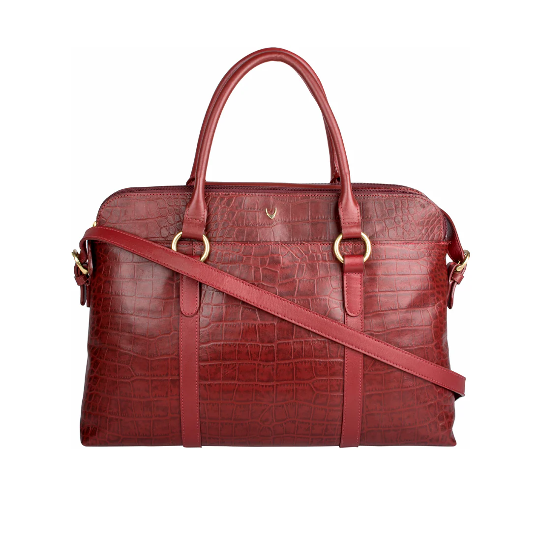Lovato 01 Red Leather Laptop Bag